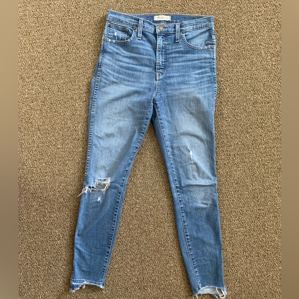 Madewell 10” high rise skinny jeans